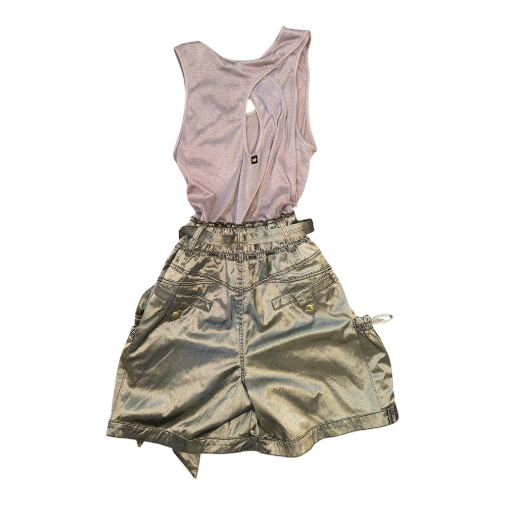 Rare Apple Bottoms Cargo Short Romper Size XL - Picture 5 of 5